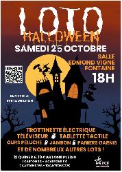 LOTO Spécial Halloween le 25 Octobre 2025 à FONTAINE (38600) - Fontaine