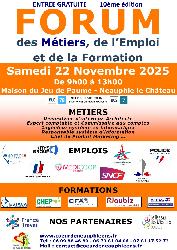 Forum des Métiers, de l'Emploi et de la Formation - Neauphle-le-Château Forum des Métiers, de l'Emploi et de la Formation - Neauphle-le-Château