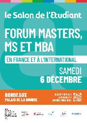 Le Forum masters, MS et MBA en France et &agrave; l'international &agrave; Bordeaux - Bordeaux