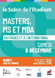 Salon masters, MS et MBA en France et &agrave; l'international &agrave; Nancy - Nancy