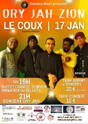 Concert d'Ory Jah Zion - Coux-et-Bigaroque