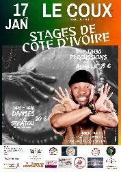 Stages Percussions et Danses Africaines - Coux-et-Bigaroque