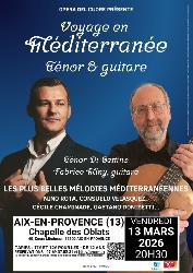 "Voyage en M&eacute;diterran&eacute;e&nbsp;: T&eacute;nor et guitare" par le T&eacute;nor Di Bettino - Aix-en-Provence