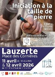 Place aux M&eacute;tiers d&rsquo;Art &agrave; Lauzerte &ndash; D&eacute;couverte de la taille de pierre - Lauzerte