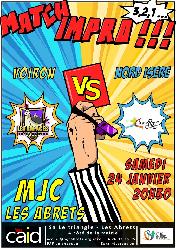 Match th&eacute;&acirc;tre d'impro - Abrets