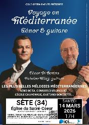 "Voyage en M&eacute;diterran&eacute;e&nbsp;: T&eacute;nor et guitare" par le T&eacute;nor Di Bettino - Sète