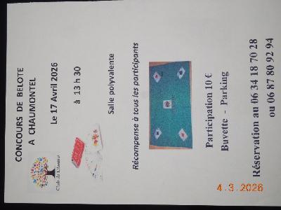 Concours de Belote - Chaumontel