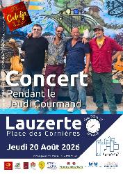 Concert du groupe Caledjo lors du Jeudi Gourmand  - Lauzerte