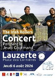 Concert du groupe Irish Rollers lors du Jeudi Gourmand - Lauzerte