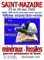 49&egrave;me exposition - vente min&eacute;raux - fossiles - pierres pr&eacute;cieuses et f - Saint-Nazaire
