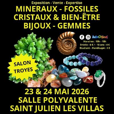 2&egrave;me Salon Min&eacute;raux Fossiles Cristaux Bijoux et Gemmes de Troyes - Saint-Julien-les-Villas