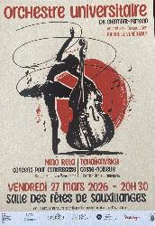 Concert de l'orchestre universitaire de Clermont-Ferrand - Sauxillanges