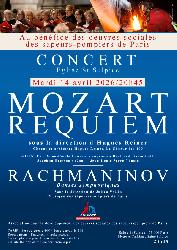 Requiem de Mozart au b&eacute;n&eacute;fice des &OElig;uvres Sociales des Sapeurs-Pompiers - Paris