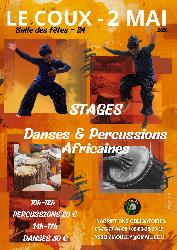 Stages Percussions et Danses Africaines - Coux-et-Bigaroque