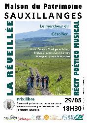Concert, lecture &laquo;&nbsp;Le marcheur du C&eacute;zallier&nbsp;&raquo; ; groupe "la r&eacute;veill&eacute;e" - Sauxillanges