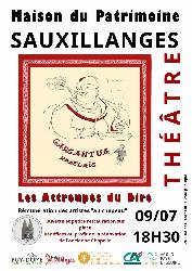 Pi&egrave;ce de th&eacute;&acirc;tre "Gargantua" interpr&eacute;t&eacute;e par les "Attroup&eacute;s du dire" - Sauxillanges
