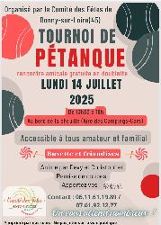 TOURNOI DE PETANQUE AMICAL GRATUIT A BONNY S/LOIRE (45) 26 avril 2026 - Bonny-sur-Loire