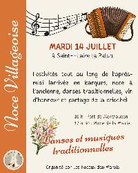 Noce villageoise &agrave; l'ancienne  - Saint-Hilaire-la-Palud