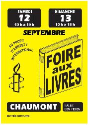 Foire aux livres au profit d'Amnesty International  - Chaumont