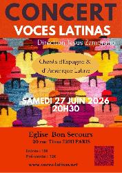 CONCERT VOCES LATINAS  - Paris