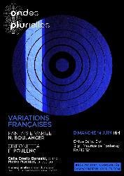 Concert Ondes Plurielles "Variations fran&ccedil;aises" - Paris