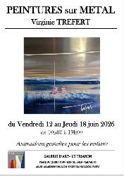 Virginie Trefert, peinture sur m&eacute;tal - Lion-sur-Mer
