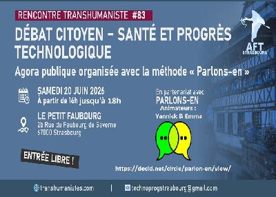 D&eacute;bat citoyen &ndash; Sant&eacute; et progr&egrave;s technologique - Strasbourg