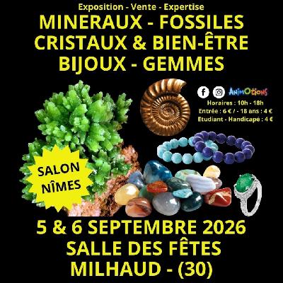 Salon Min&eacute;raux Fossiles Cristaux & Bien-&Ecirc;tre Bijoux et Gemmes de N&icirc;mes - Milhaud