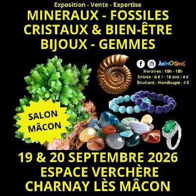 2&egrave;me Salon Min&eacute;raux Fossiles Cristaux & Bien-&Ecirc;tre Gemmes et Bijoux - Charnay-lès-Mâcon