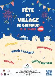 La f&ecirc;te du village de Grimaud - Grimaud
