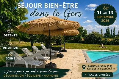 S&eacute;jour bien-&ecirc;tre dans le Gers&nbsp;: d&eacute;tente, soins et intuition - Saint-Justin