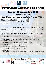 F&ecirc;te Vivre Autour Des Gares - 4e &eacute;dition - vide-grenier et animations - Paris