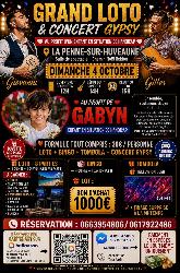Loto spectacle gipsy avec plus de 6000 euros de lots  - La Penne-sur-Huveaune