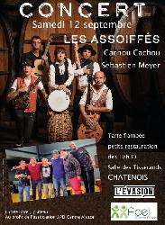 Soir&eacute;e concert les Assoiff&eacute;s, Cachou-Cachou avec S&eacute;bastien Meyer - Châtenois