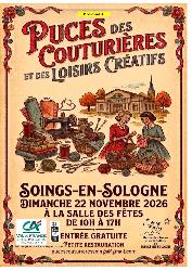 Puces des Couturi&egrave;res et des Loisirs Cr&eacute;atifs - Soings-en-Sologne
