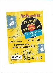 Bourse aux disques et vinyles  - Sinceny