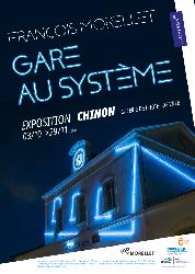 Gare au syst&egrave;me  - Fran&ccedil;ois Morellet - Chinon