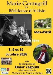 Marie Cantagrill en R&eacute;sidence d'Artistes avec Omar Yagoubi - Le Mas-d'Azil