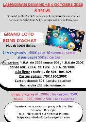 Super loto sp&eacute;cial bon d'achat 46 lots plus jeux - Langoiran