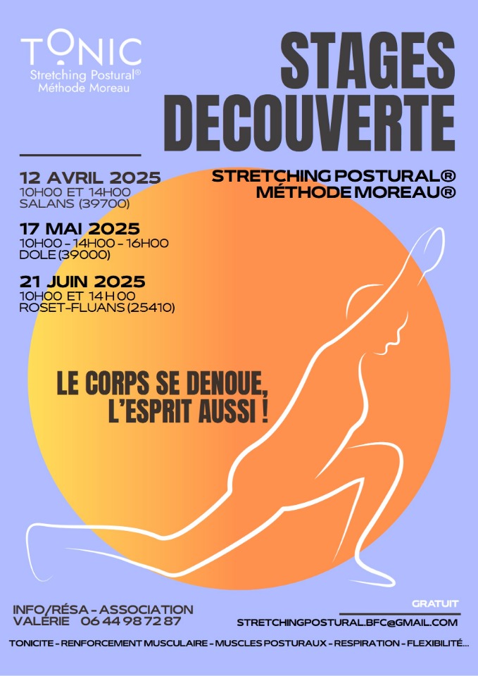 Stretching Postural® - STAGE DÉCOUVERTE - Roset-Fluans Stretching Postural® - STAGE DÉCOUVERTE - Roset-Fluans