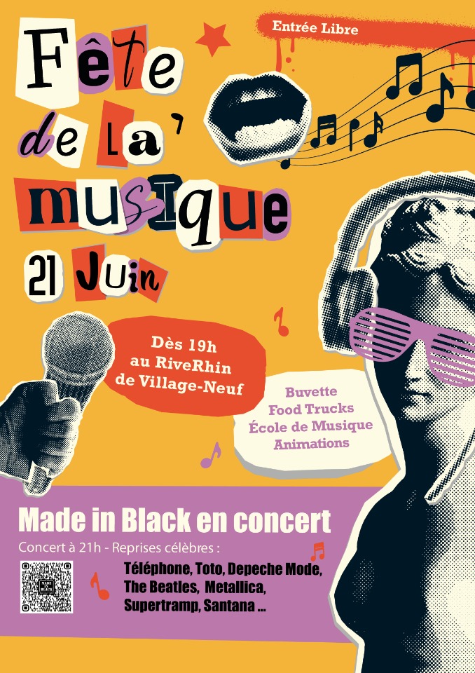 Fête de la Musique - Made in Black en concert - Village-Neuf Fête de la Musique - Made in Black en concert - Village-Neuf