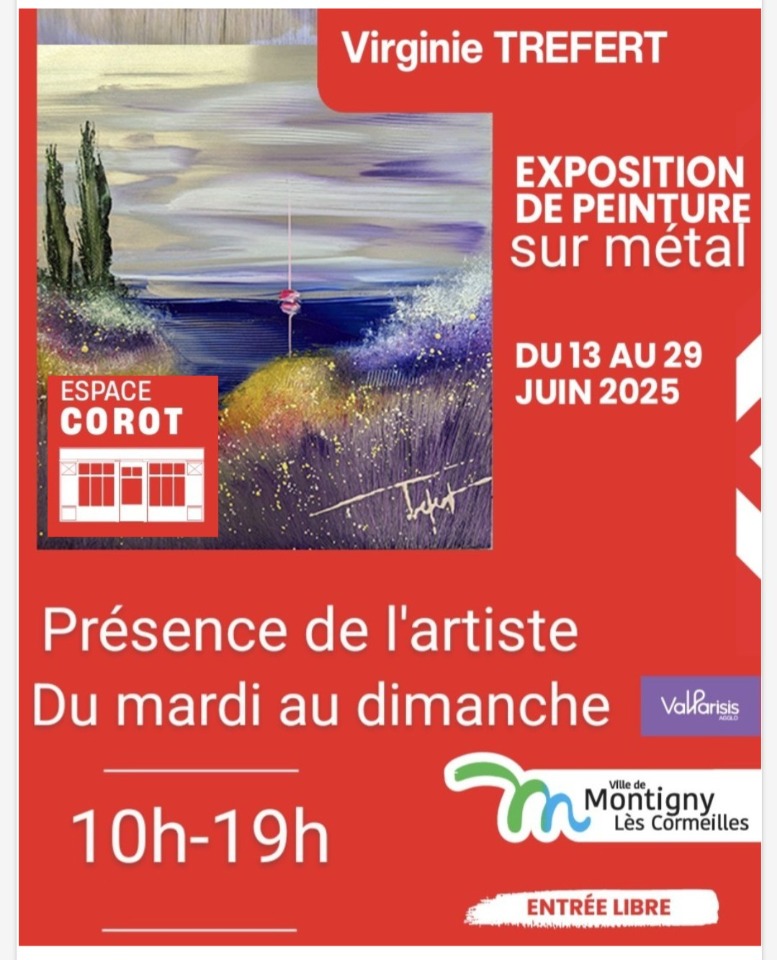 Exposition de peintures sur métal - Montigny-lès-Cormeilles Exposition de peintures sur métal - Montigny-lès-Cormeilles