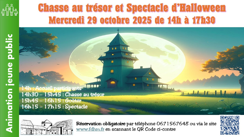 Halloween 2025 - Chasse au trésor + Spectacle - Saint-Loup-de-Naud