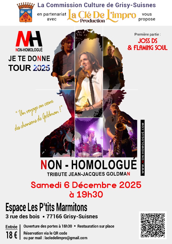 Concert hommage à Jean-Jacques Goldman - Grisy-Suisnes Concert hommage à Jean-Jacques Goldman - Grisy-Suisnes