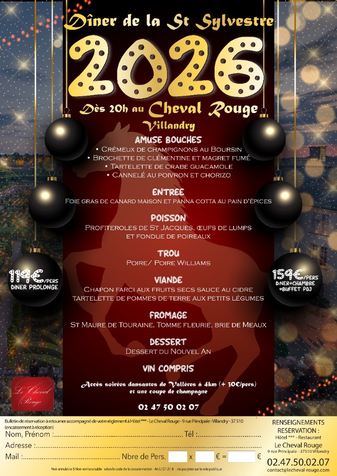  REVEILLON ST SYLVESTRE - Villandry