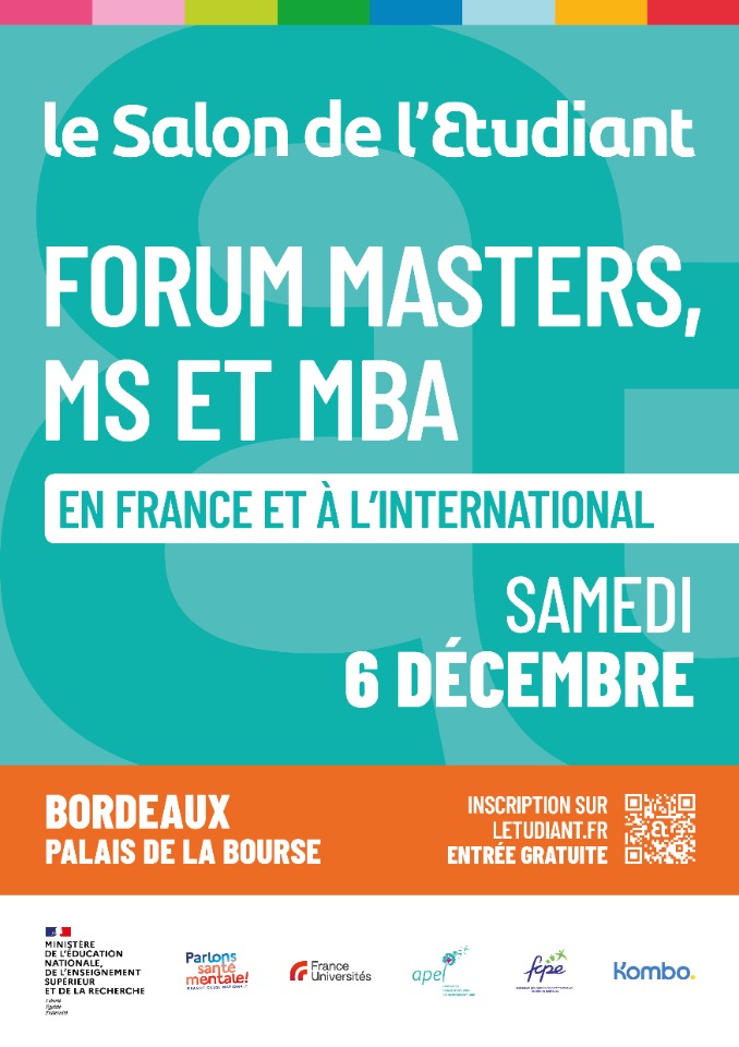 Le Forum masters, MS et MBA en France et &agrave; l'international &agrave; Bordeaux - Bordeaux