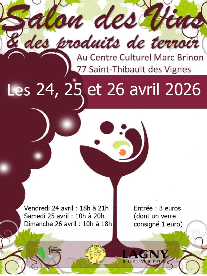 Salon des vins et produits du terroir - Saint-Thibault-des-Vignes