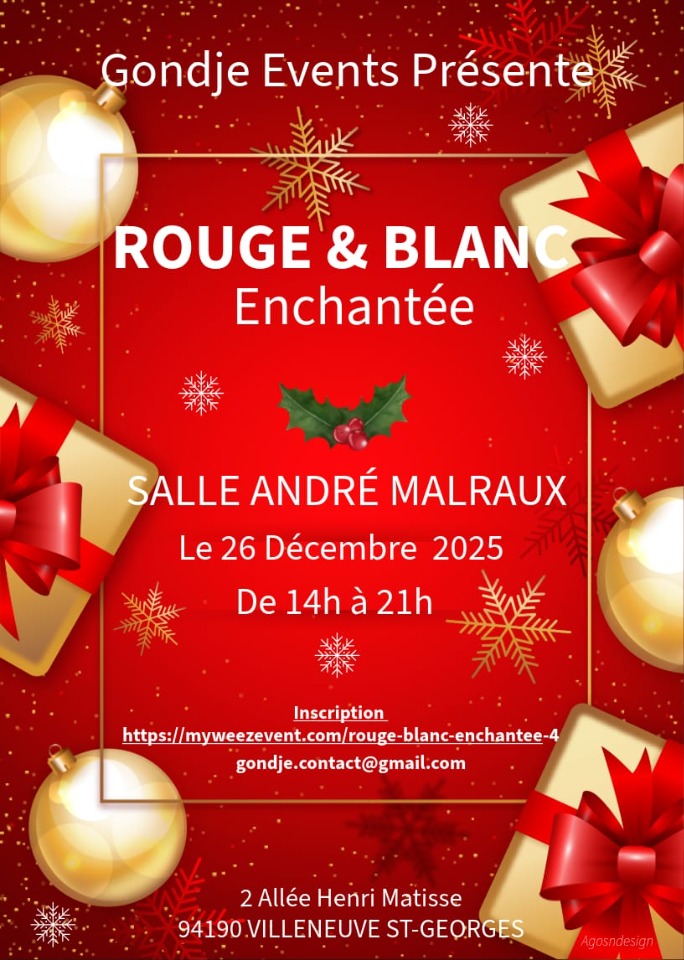 Rouge et Blanc enchant&eacute;e - Villeneuve-Saint-Georges