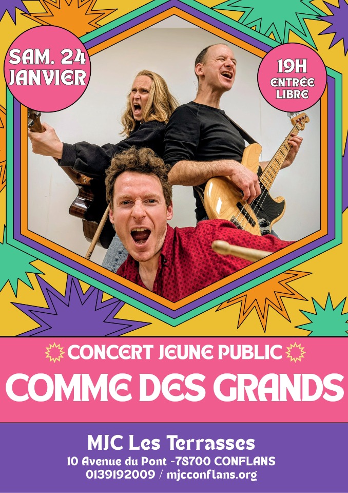 Concert jeune public - Comme des grands - Conflans-Sainte-Honorine