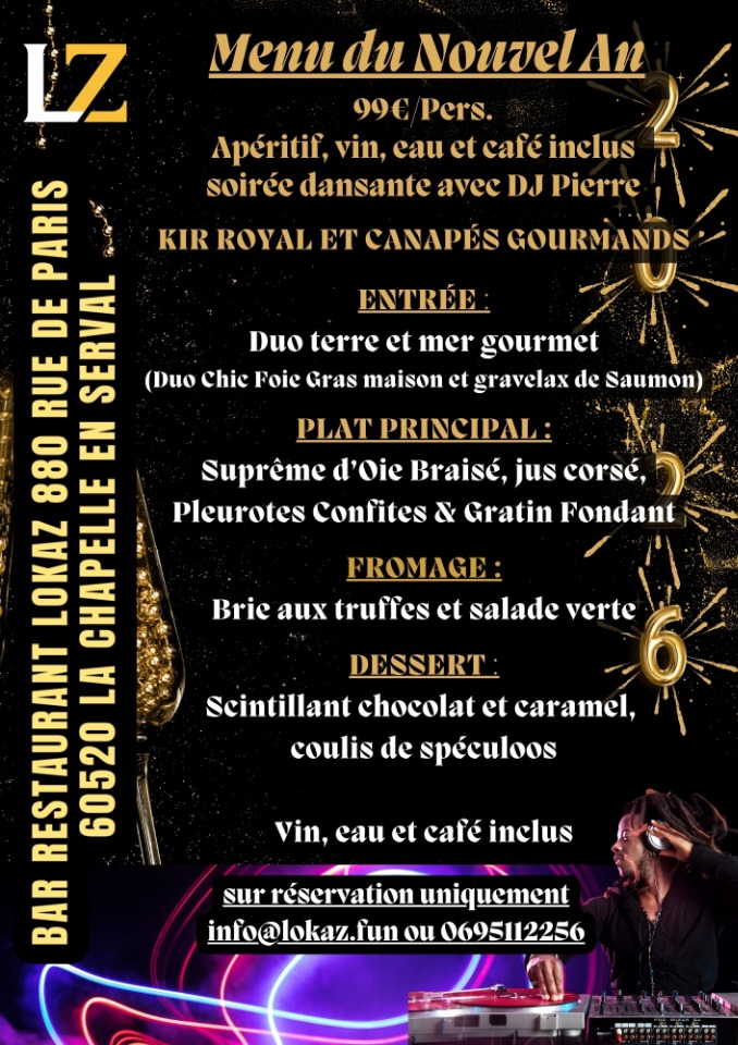 R&eacute;veillon de la Saint Sylvestre  - La Chapelle-en-Serval